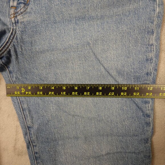 Madewell Jeans Perfect Vintage Straight Jean Women's 33 Blue Denim High Rise - Picture 7 of 12